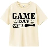 Game Day Shirt for Toddler Boys Girls 2-6 Years, Football Shirt Graphic Tee, Soft Cotton Short Sleeve T-Shirt