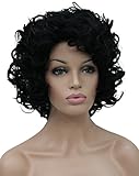Kalyss Women's Full Curly Short Hair Wigs