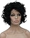 Kalyss Women's Full Curly Short Hair Wigs