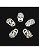 Vip Beauty Shop Sellingpillar 10pcs Silver Skull Alloy 3d Ab Rhinestone Crystal Nail Art Tips Slice Decoration