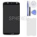 SPHENEL LCD Display and Digitizer Touch Screen Assembly with Screen Frame for Motorola Google Nexus 6 XT1100 XT1103 (with Frame)