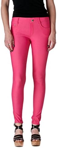 Womens Pull On Cotton Blend Color Jeggings