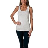 Next Level womens Next Level The Jersey Tank(3533)-LT HEATHER GRAY-L