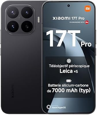 17T Pro Smartphone 12+512 Go Téléobjectif Leica x5 - Noir