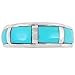 925 Sterling Silver Ring with Genuine Turquoise Sizes 6 to 13