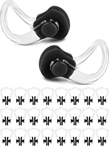 image for Chuangdi 24 Pieces Silicone Nose Clips Waterproof Swimming Nose Clips 