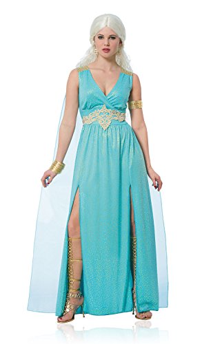 Women's Mythical Goddess Costume, Turquoise,