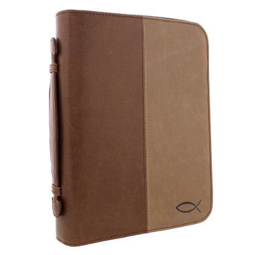 Two-toned Fish Emblem Bible / Book Cover (Large)