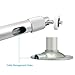 ExquizOn Projector Mount 360° Rotation and Adjustable Length From 11.8 To 17.7 Inches Max Load 4.4 Lbs Overhead Ceiling Wall Projector Mount Hanger For Mini Projector CCTV DVR Camera, Silver