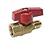 Midline Valve GASLxF1212 Premium Brass Gas Ball Valve 1/2 in. Flare x FIP Connections, 1/2 in. x 1/2 in