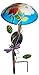 Regal Art & Gift Solar Mushroom Stake Dragonfly Garden Decor