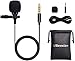 Lavalier Lapel Microphone, UBeesize Omnidirectional Condenser Mic for iPhone/Android Smartphones & Windows, Perfect for YouTube, Interview, Video Recording