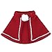 Cat Costume, Legendog Christmas Pet Costumes Red Velvet Pet Cape Pet Apparel for Small Dogs and Cats (Red, S)