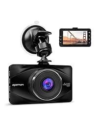 Apeman Dash Cam 1080p FHD 3.0" visualización DVR grabador de cámara para salpicadero de coche con visión nocturna, G sensor, WDR, grabación en bucle, detección de movimiento, y monitor de estacionar