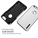 iPhone 6S Plus Case, TOTU Ultra Fit Dual Layer Case, Premium Hybrid Heavy Duty [Shock-Absorption] Protective Case Compatible with Apple iPhone 6 plus (2014) and iPhone 6S Plus (2015) - Silver / Black