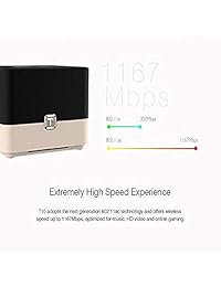 TOTOLINK Sistema WiFi de malla para el hogar   sustituye a los routers y extensores de CA, correa doble, tecnología MU MIMO, sin costuras, hasta 48.4 ft² ft. Cobertura (T10)
