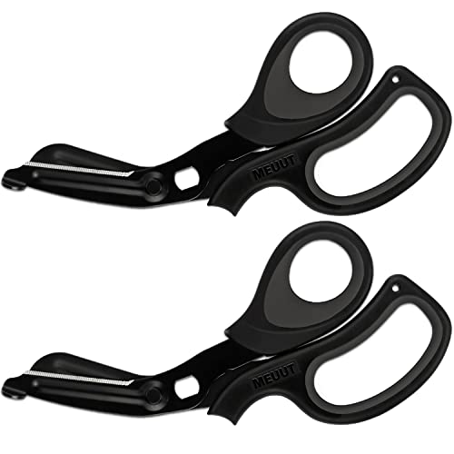 MEUUT 2 Pack Medical Scissors Trauma Shears8 inches Patented Bandage Scissors, Surgical Grade