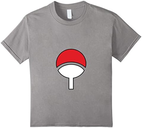 Kids Uchiha Crest, Sasuke, Anime, Manga - T Shirt 4 Slate