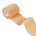 Self Adhesive Bandage Wrap, Cohesive Tape (Tan, 2 In x 5 Yards, 12-Pack)