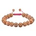 AD Beads Natural 10mm Gemstone Bracelets Healing Power Crystal Macrame Adjustable 7-9 Inch (Sunstone)