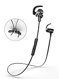 Bluetooth Headphones, Liger MH770 High Quality Wireless Stereo Bluetooth 4.1 Sport Headphone with Magnetic Tips, In-Ear Noise Cancelling and Sweat Proof Earbuds, Hands Free Calling and Microphone