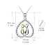 YFN Sterling Silver Cat Lady Gifts for Women Cat Lovers Themed Necklace Gifts for Women 18