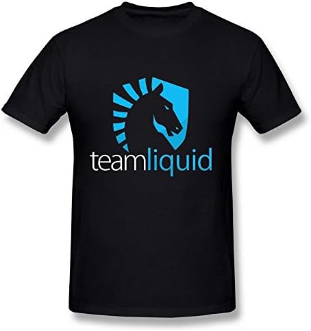Edwina Erin Men's CSGO Team Liquid Logo Black T Shirt XXXX-Large