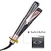 CHARMINER Professional Hair Straightener Curling Iron 2 in 1, Flat Iron Curling Iron, Tourmaline Twisted Beauty Hair Tools with LCD Digital Display&Auto Shut-Off Functions for All Hair Stylingthumb 1