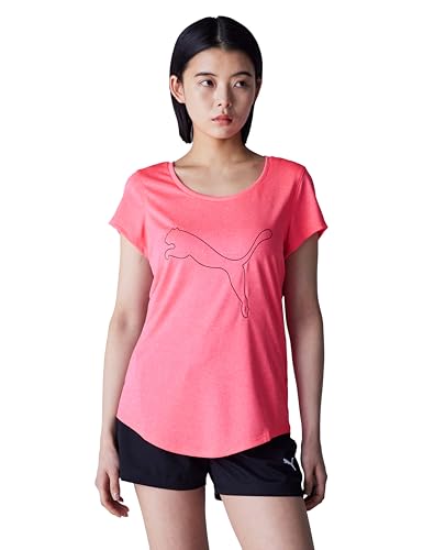 PUMA(プーマ) 半袖 Tシャツ トレーニング ドライ パフォーマンスヘザーキャットTシャツW 520614【Amazon.co.jp限定】 レディース 24年秋冬カラー サンセット グロー ヘザー(16)
