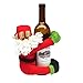Homecube Christmas Ornament, 2pcs Cute Santa Claus & Snowman Doll Wine Bottle Hold Cover Party Christmas Table Decoration