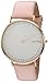 RumbaTime Women's 'SoHo Leather Blush' Quartz Metal and Leather Casual Watch, Color Pink (Model: 24692)