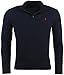 Polo Ralph Lauren Mens Button Mock Neck Cotton Sweater