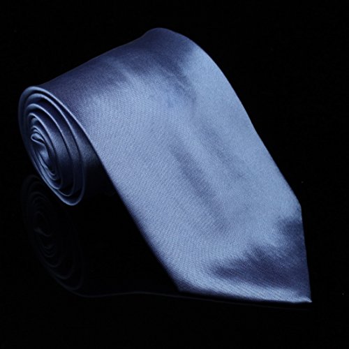 DAA3E01T Royal Blue Solid Woven Microfiber Tie Fine Designer Necktie Luxury For Wedding By Dan Smith