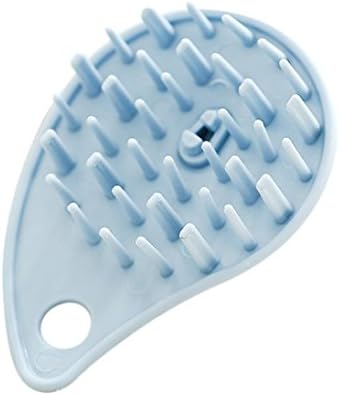 Huphoon Detangled Hair Bear Shampoo Scalp Brush Body Massage Comb Easy to Use Head Care Tool Great Present to Your Parent (Blue)