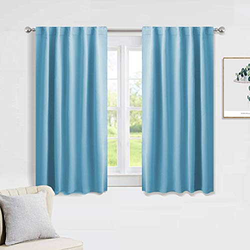 Compare Price elegant light blue curtains on