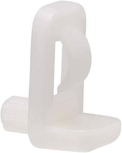 sourcing map Plastic Shelf Support Pegs,5mm Shelf -Locking,Mini Cabinet Shelf Clips,Shelf Bracket Hoder Peg,for Kitchen Furniture Book Shelves Supplies,20pcs - Image 4