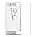 Sony Xperia X Compact screen protector tempered glass, Feitenn 3D Curved Full Screen film 0.2mm HD Clear Gorilla Glass Protector Film For Sony Xperia X Compact (White)