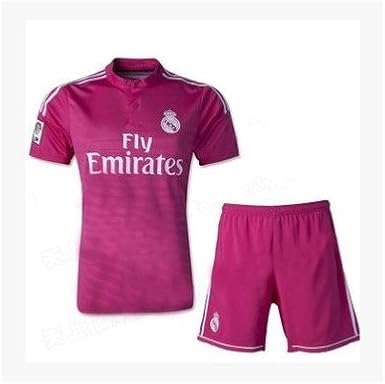 Amazon Co Jp 大人用 半袖 サッカー ユニフォーム レアルマドリード 上下 7番 Ronaldo Away ピンクxl 服 ファッション小物