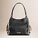 Tote Bag Handbag Authentic Burberry Small Canter in Leather and House Black Color Made in Italy