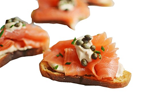 Wild Caught Smoked Sockeye Salmon Lox Cold Smoked Nova Pacific Canadian Fish Sliced (1 Lbs (2 x 1/2 Lbs))
