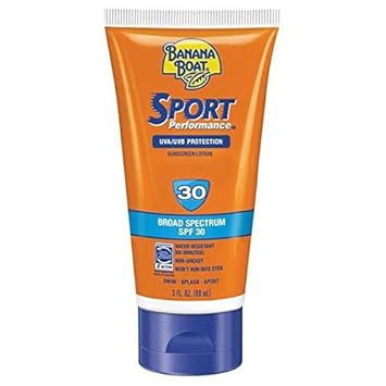Banana Boat Sport Performance Sunscreen Lotion Travel Size SPF 30, 3 Oz