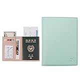 Jnjstella Genuine Leather RFID Blocking Passport Compact Case No Skimming Wallet