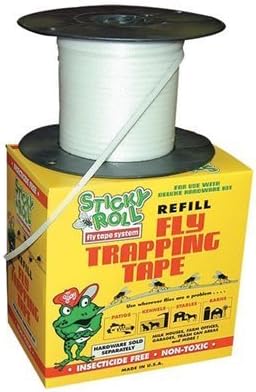 Sticky Roll Fly Tape Deluxe Equine Kit. Complete Crank Kit for easy stable fly maintenance (Refill Spools, Medium 600 ft)