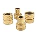 SOMMERLAND A8001 Pressure Washer Garden Hose Brass Quick Connect Kit 2 Set （2 Male 2 Female
