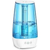 Dreamegg Cool Mist Humidifer - Top Fill Humidifier for Baby Bedroom, Easy Use Whisper-Quiet Operation, Night Light, Whole Night Moisture Humidifier for Home Office Nursery