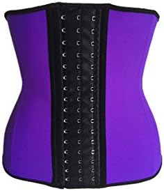 MyKORE Women Waist Trainer Cincher Breathable Shaper (Large, Purple)