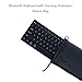 Bluetooth Keyboard,bluebyte Multi Device Wireless Keyboard,Fast Connect and BLE Multi-Device Keyboard for iPhone,iPad Air, iPad Pro, iPad Mini, MacBook,Galaxy Tabs,Windows PC. (Balck)