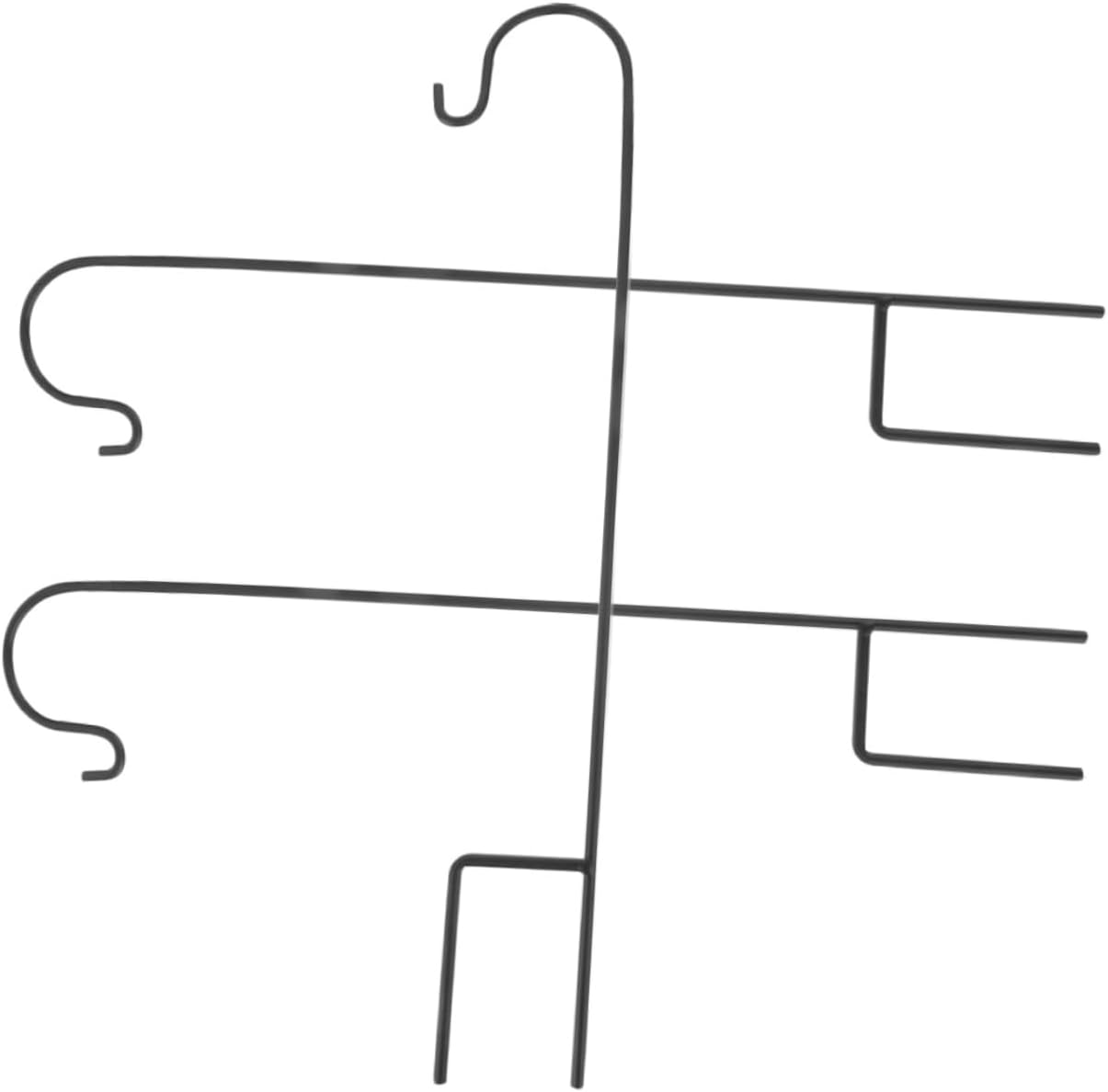 Outdoor Shepherd's Hooks - Happyyami 3Pcs Garden Shepherds Hooks Yard Shepherd Hook Shepherd Hooks for Garden Courtyard Fence Stakes Fence Hook streetlamp Hanger Garden Lantern Hanger Outdoor Iron Plant Stand