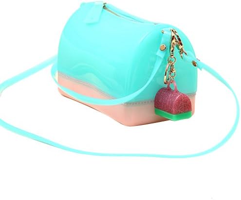 Your Gallery Women Jelly Beach Tote Bag Clear Transparent Bucket Satchel Handbag