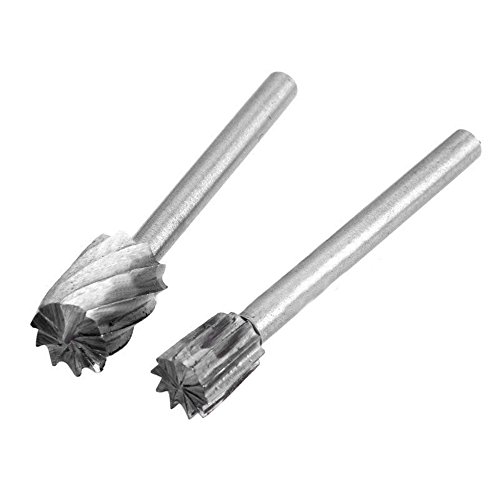 ECLEAR 20pcs Shank Engraving Bit Cutter HSS Routing Bit Rotary Burrs File Set Wood Milling Woodworking Carved Tools